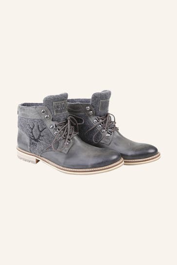 KRÜGER Schnürstiefel grau