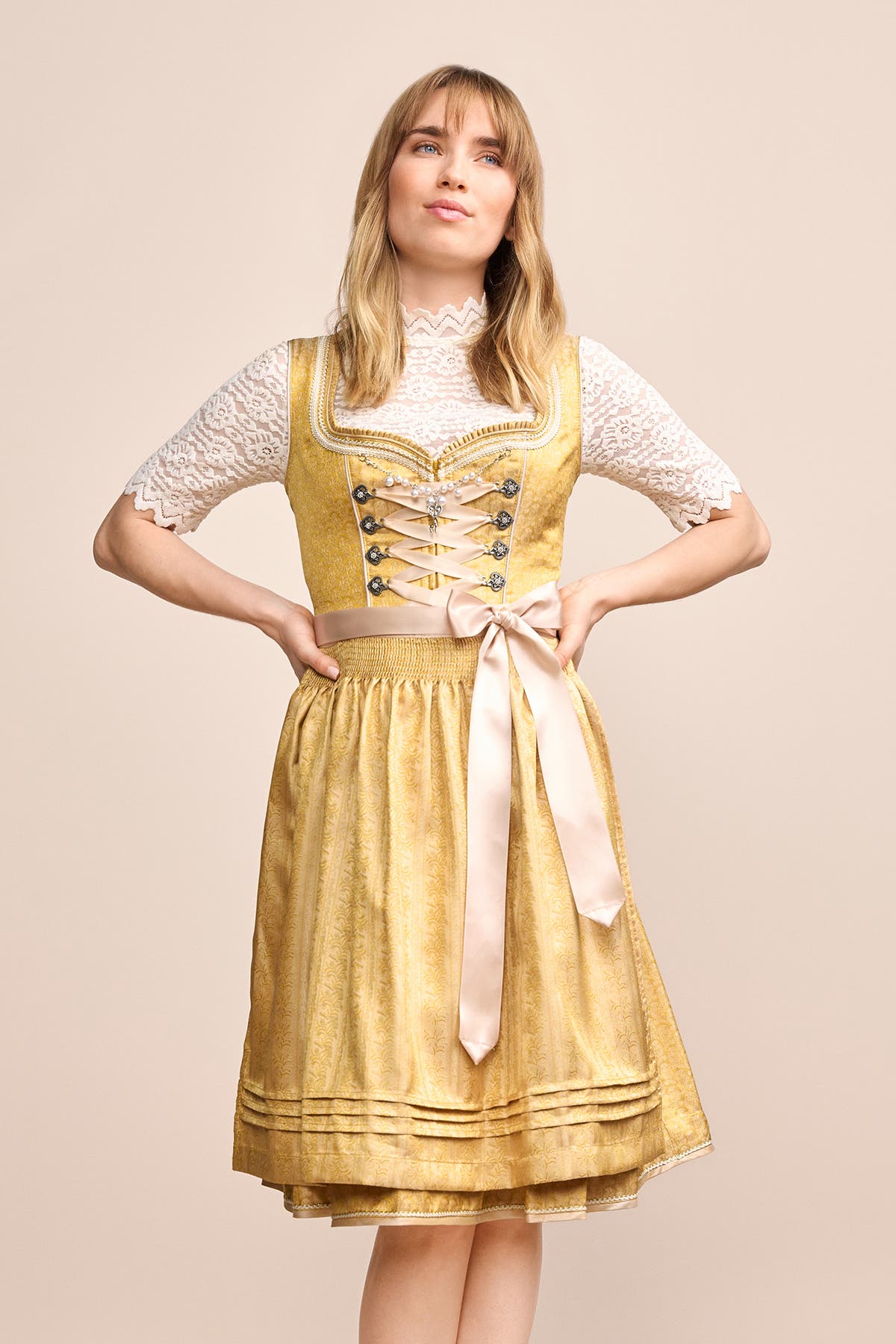KRÜGER Dirndl gelb, Bild 1