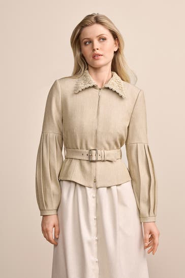 KRÜGER Strickjacke beige