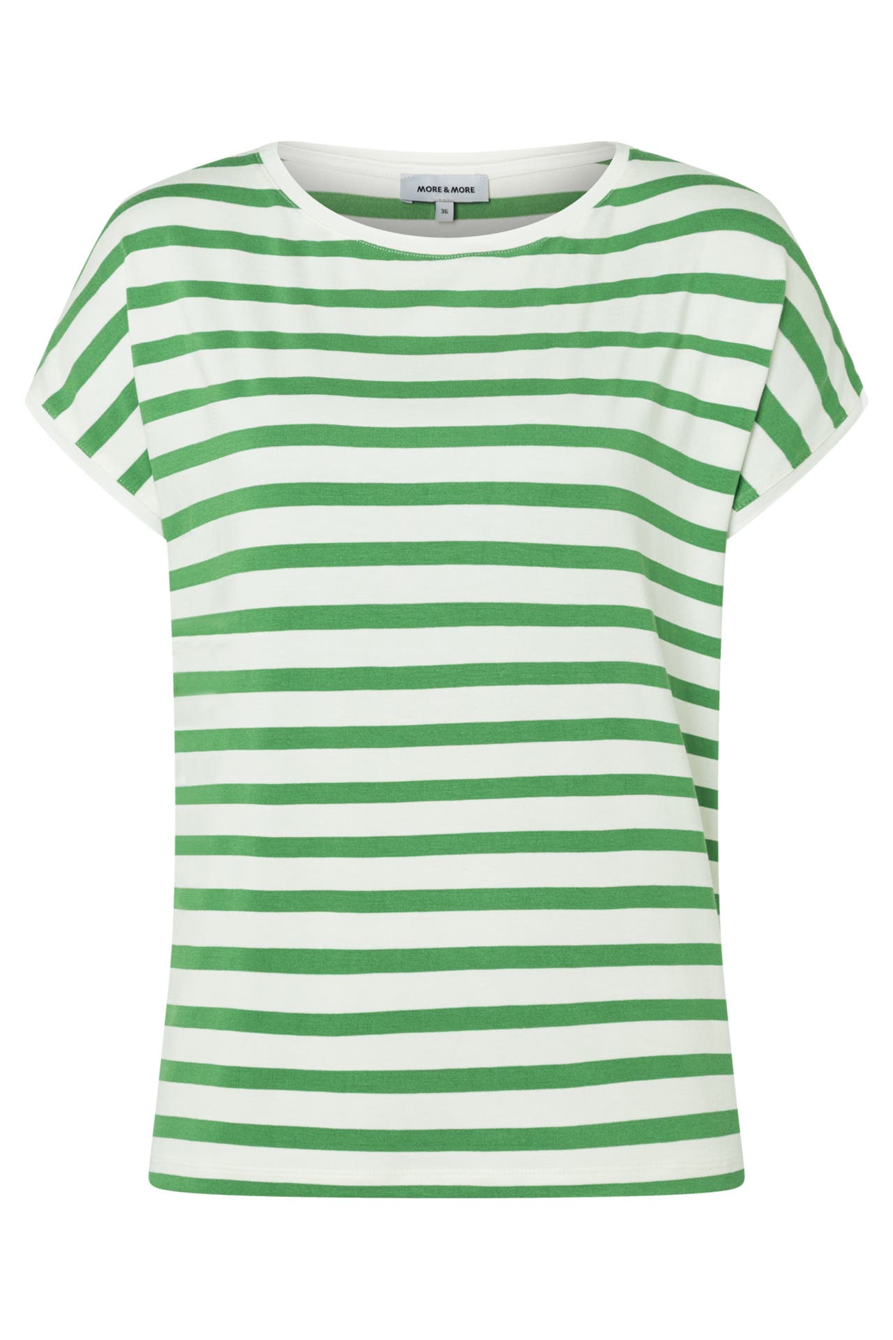 MORE & MORE T-Shirt green/offwhite, Bild 1