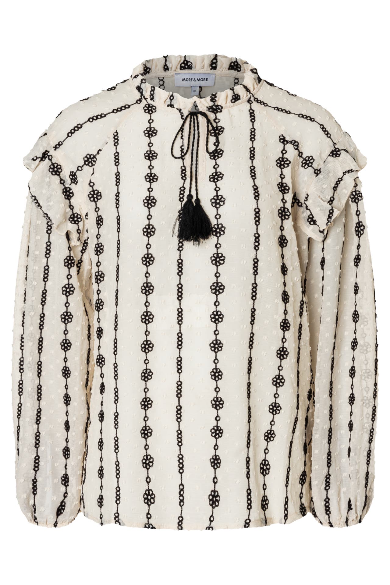 MORE & MORE Casual-Bluse offwhite/black, Bild 1