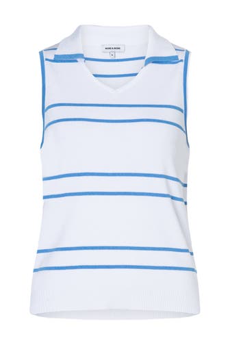MORE & MORE Pullover stripes white/blue