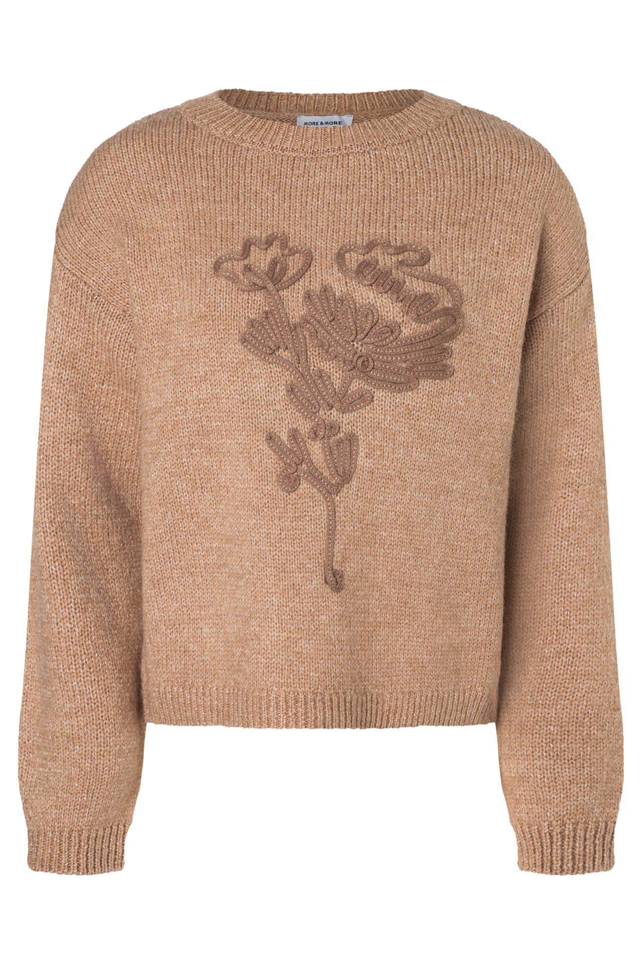 MORE & MORE Pullover warm camel melange, Bild 1
