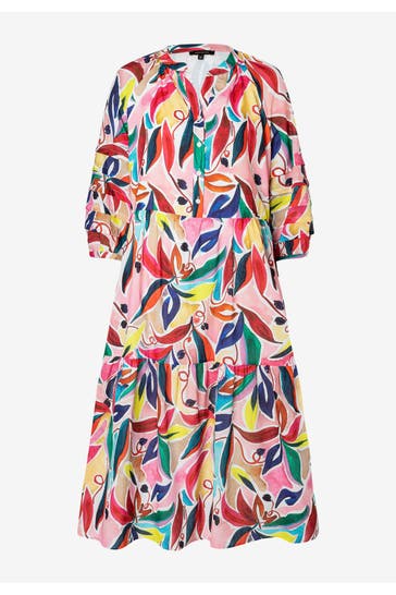 MORE & MORE Casual-Kleid coloured flowers print