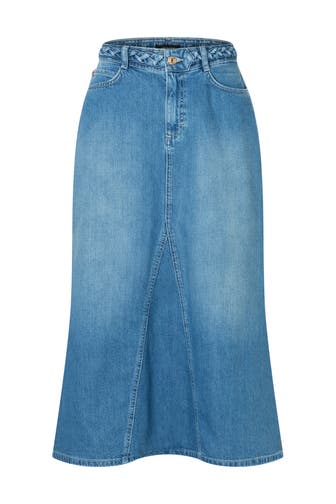 MORE & MORE Midirock light blue denim
