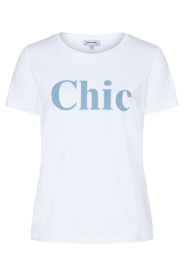 MORE & MORE T-Shirt white/skyblue
