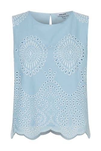 MORE & MORE Casual-Bluse colour contrast lace