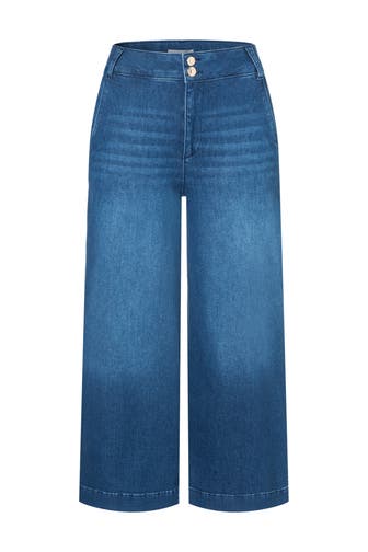 MORE & MORE Jeans dark blue denim Culotte