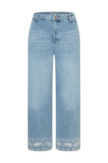 MORE & MORE Jeans light blue denim Bootcut