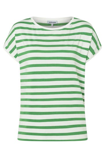MORE & MORE T-Shirt green/offwhite