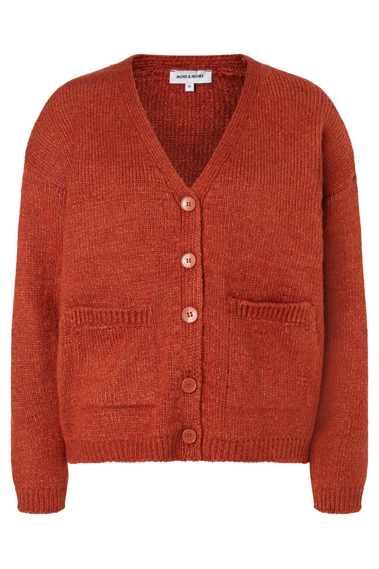 MORE & MORE Strickjacke chilli orange, Bild 1