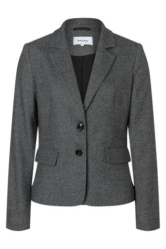 MORE & MORE Blazer pepper and salt tweed