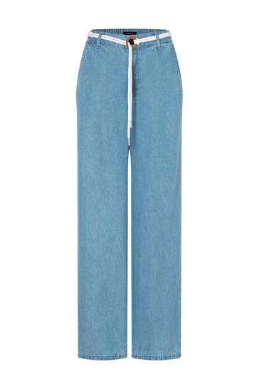 MORE & MORE Jeans middle blue denim Loose Fit