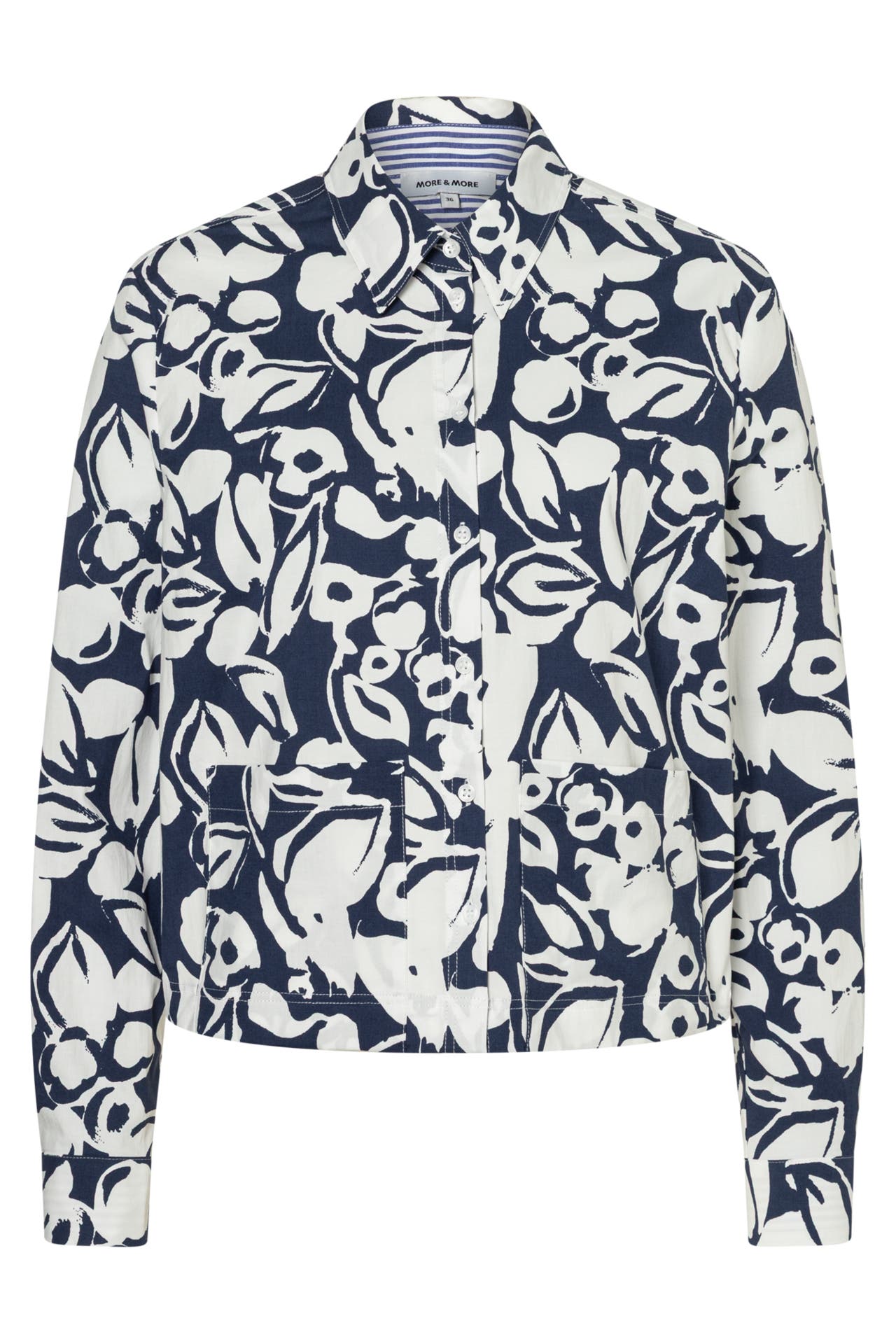 MORE & MORE Casual-Bluse twotone flower print, Bild 1