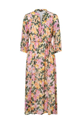 MORE & MORE Casual-Kleid painted flowers print