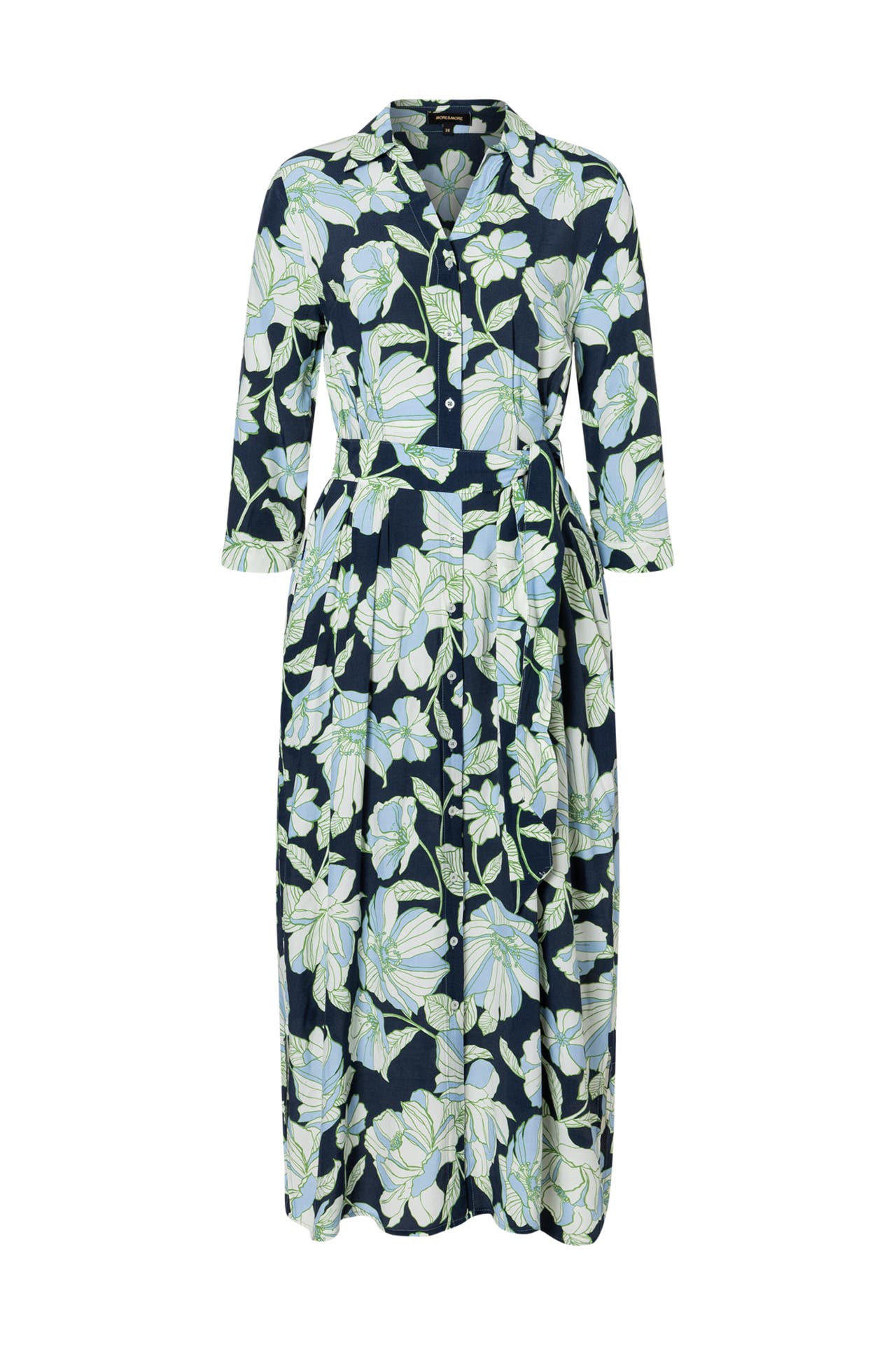 MORE & MORE Casual-Kleid floral print ink blue fond, Bild 1