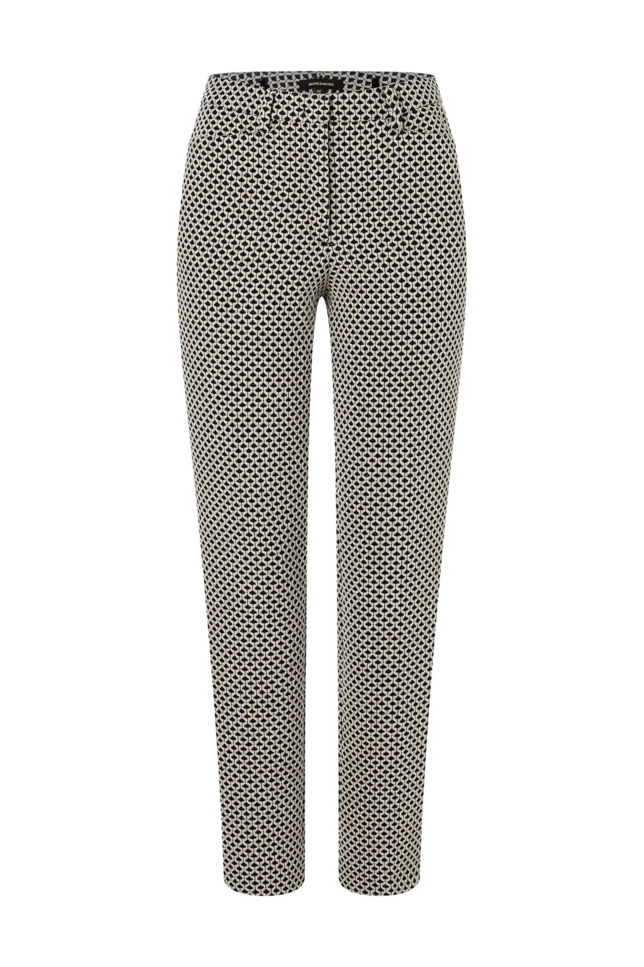 MORE & MORE Business-Hose jersey jacquard with lurex Straight, Bild 1