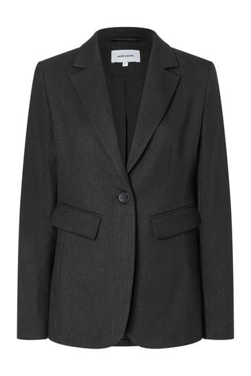 MORE & MORE Blazer fine pin stripe w lurex