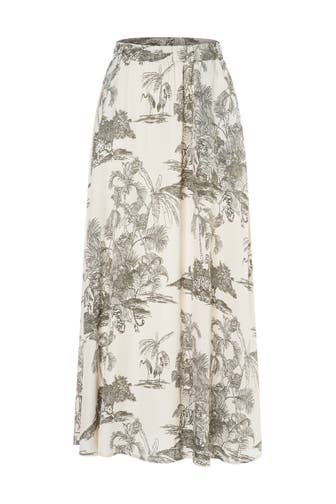 MORE & MORE Midirock twotone jungle print