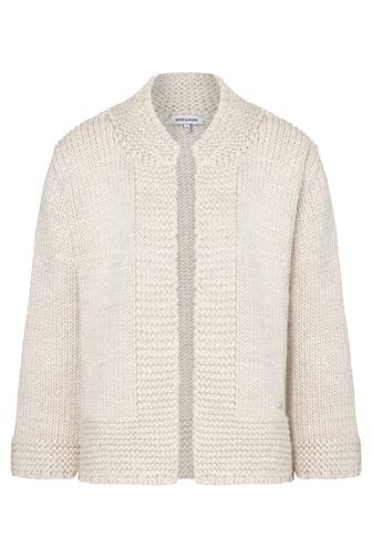 MORE & MORE Strickjacke powder creme melange