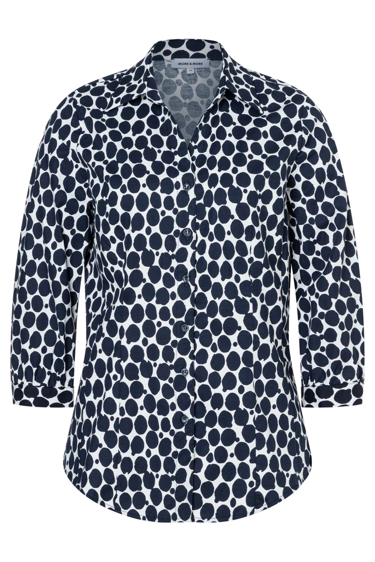 MORE & MORE Casual-Bluse marine/white, Bild 1