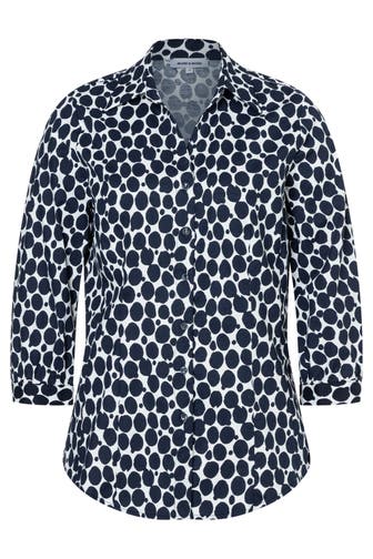 MORE & MORE Casual-Bluse marine/white