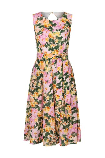 MORE & MORE Casual-Kleid painted flowers print