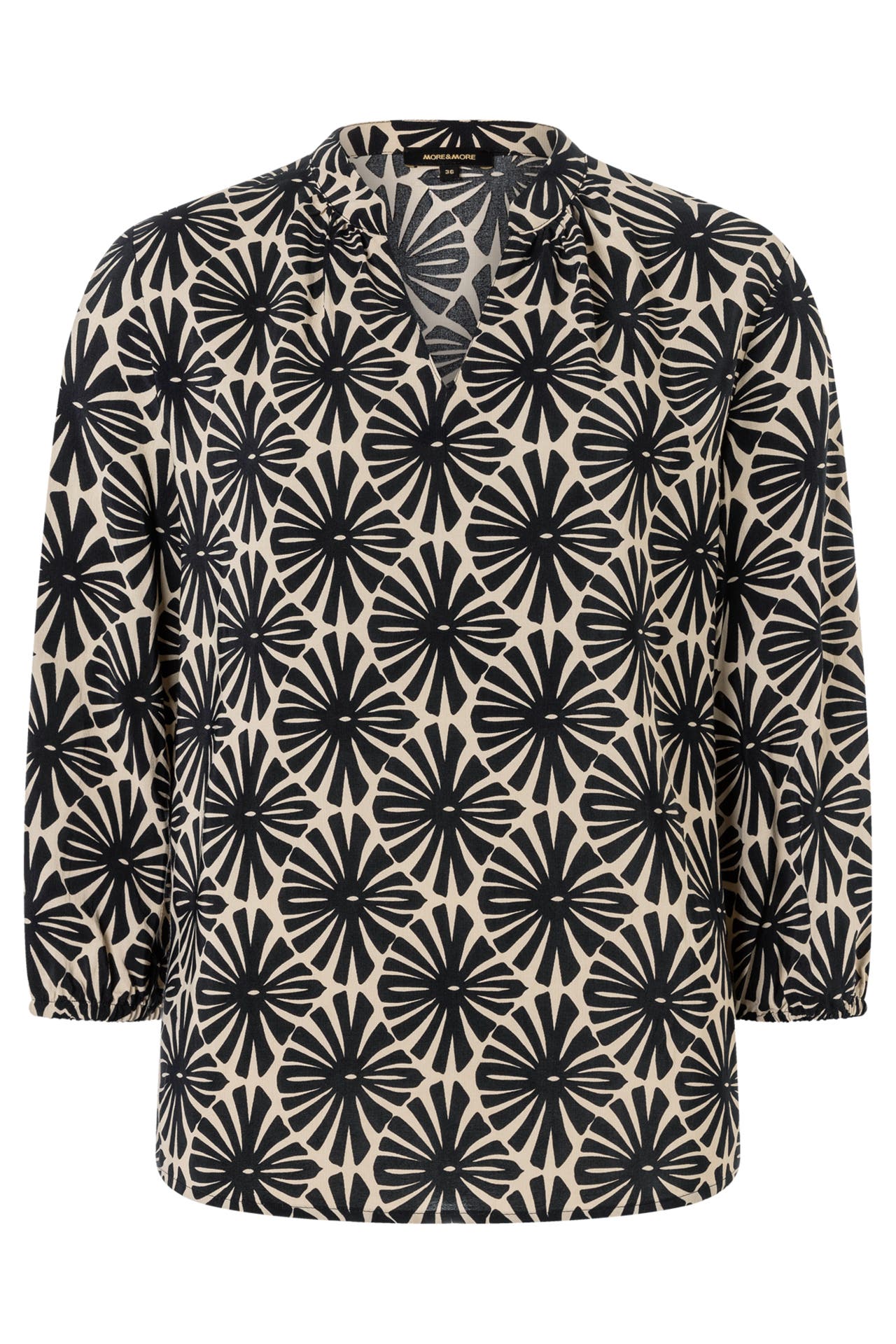 MORE & MORE Casual-Bluse round graphical print, Bild 1