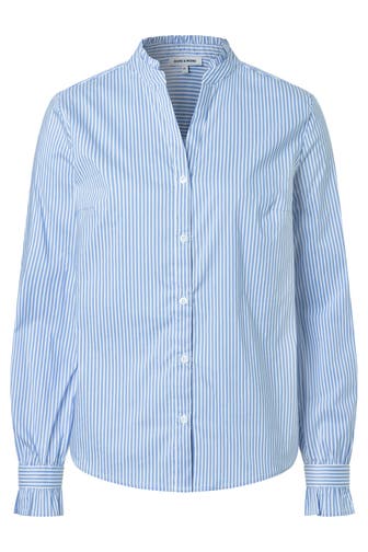 MORE & MORE Casual-Bluse blouse stripe lightblue white
