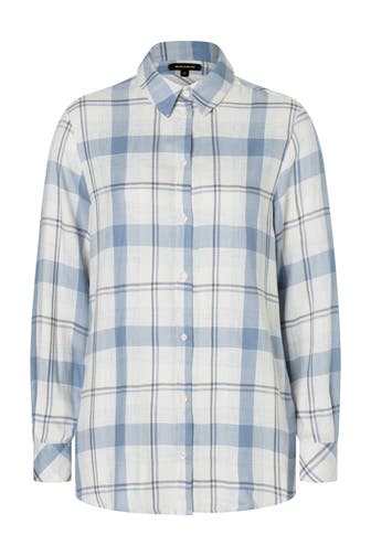 MORE & MORE Casual-Bluse big woven check