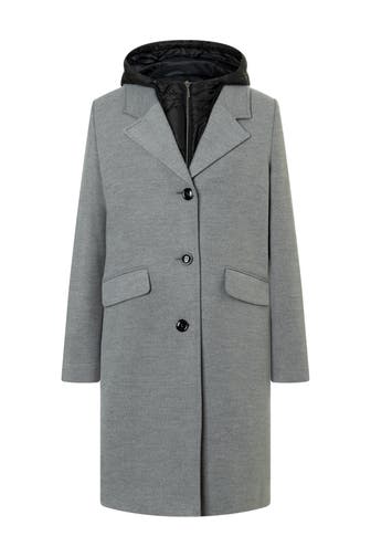 MORE & MORE Mantel warm grey melange