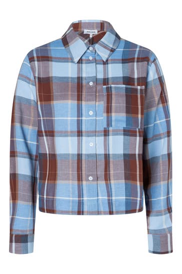 MORE & MORE Casual-Bluse big woven check