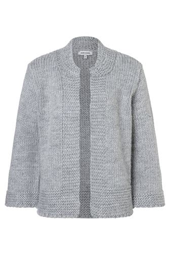 MORE & MORE Strickjacke silvergrey melange