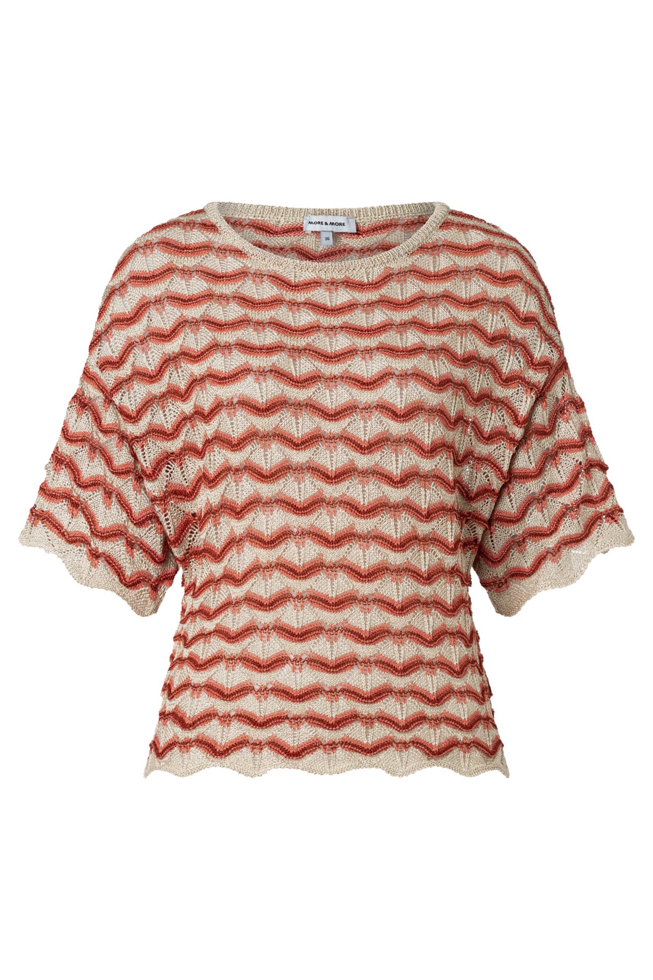 MORE & MORE Pullover ajour zickzack, Bild 1