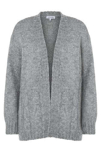 MORE & MORE Strickjacke warm grey melange