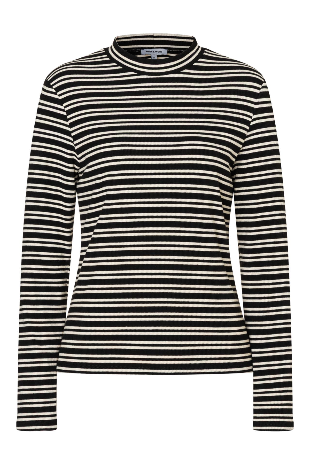 MORE & MORE T-Shirt black/offwhite, Bild 1