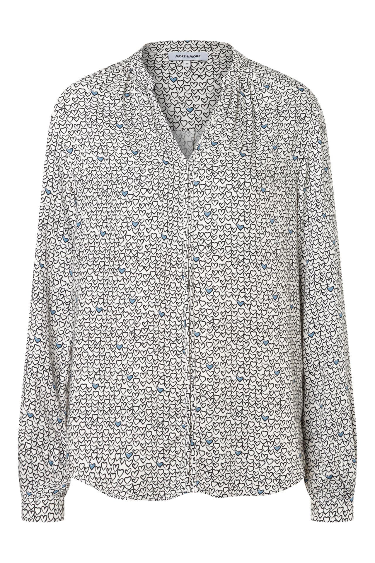 MORE & MORE Casual-Bluse hearts print, Bild 1