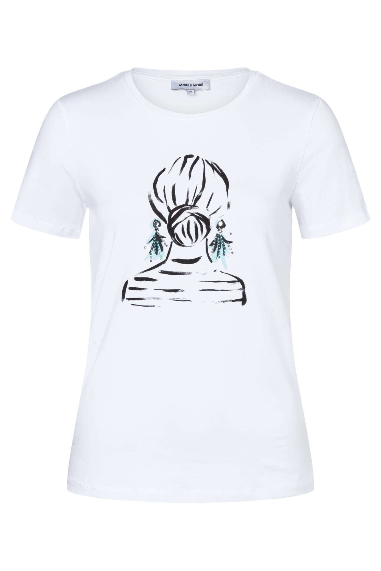 MORE & MORE T-Shirt white, Bild 1