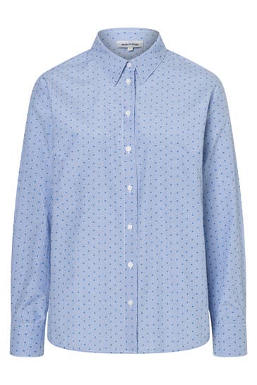 MORE & MORE Casual-Bluse stripe with dots