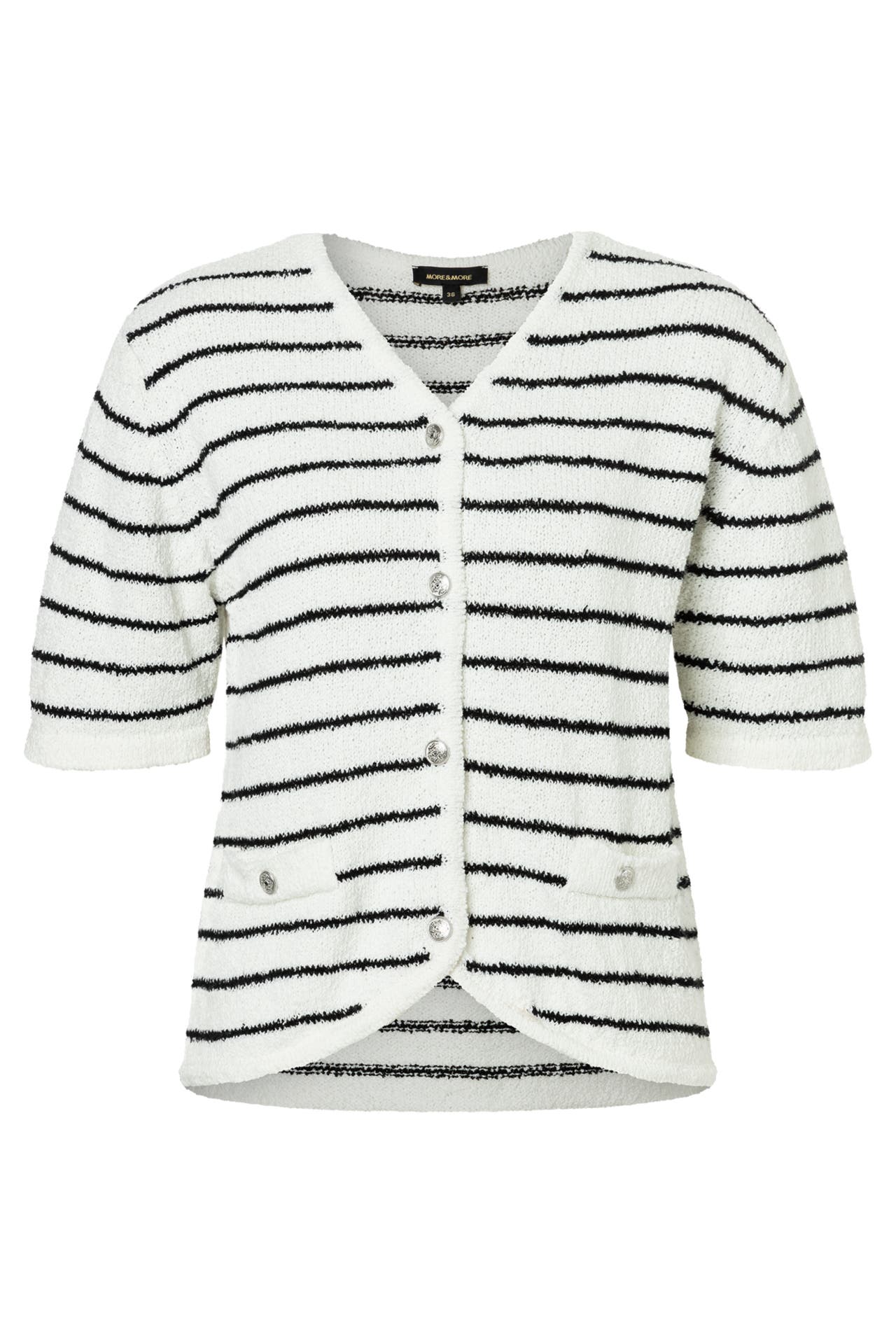 MORE & MORE Strickjacke yarn stripes regular, Bild 1