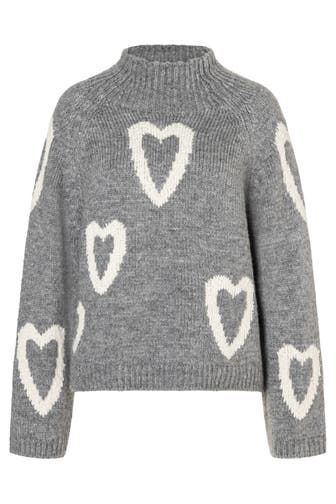 MORE & MORE Pullover warm grey melange