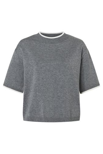 MORE & MORE Pullover warm grey melange