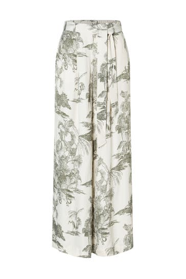 MORE & MORE Stoffhose Jungle-Print twotone jungle print Culotte
