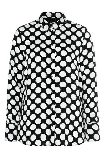 MORE & MORE Casual-Bluse big dot black