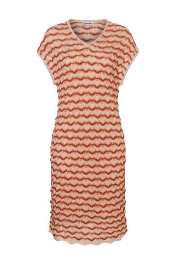 MORE & MORE Casual-Kleid ajour zickzack knit
