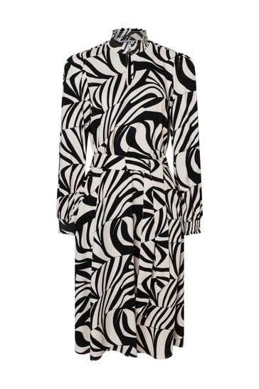 MORE & MORE Casual-Kleid black/offwhite