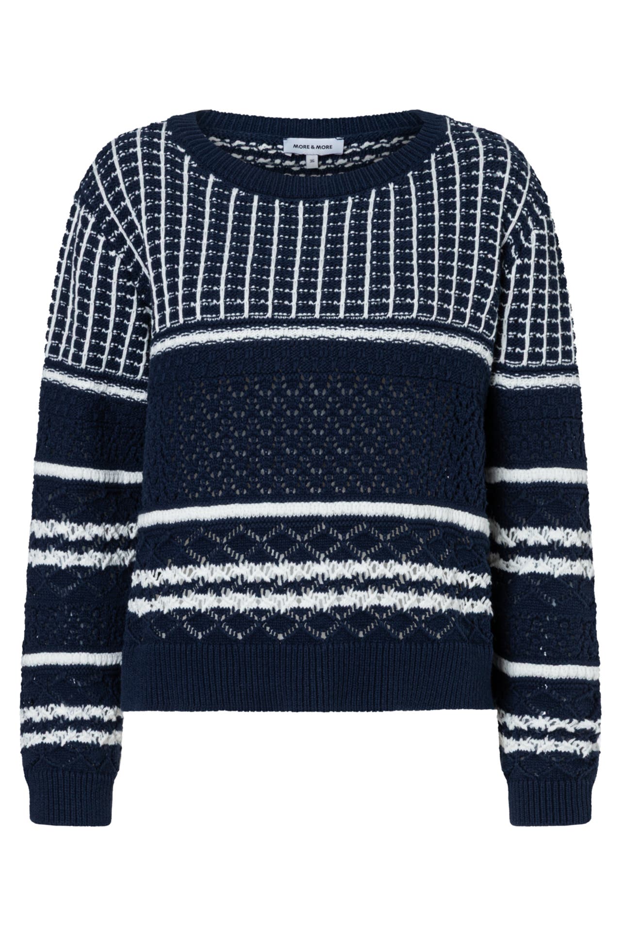 MORE & MORE Pullover structure stripe, Bild 1