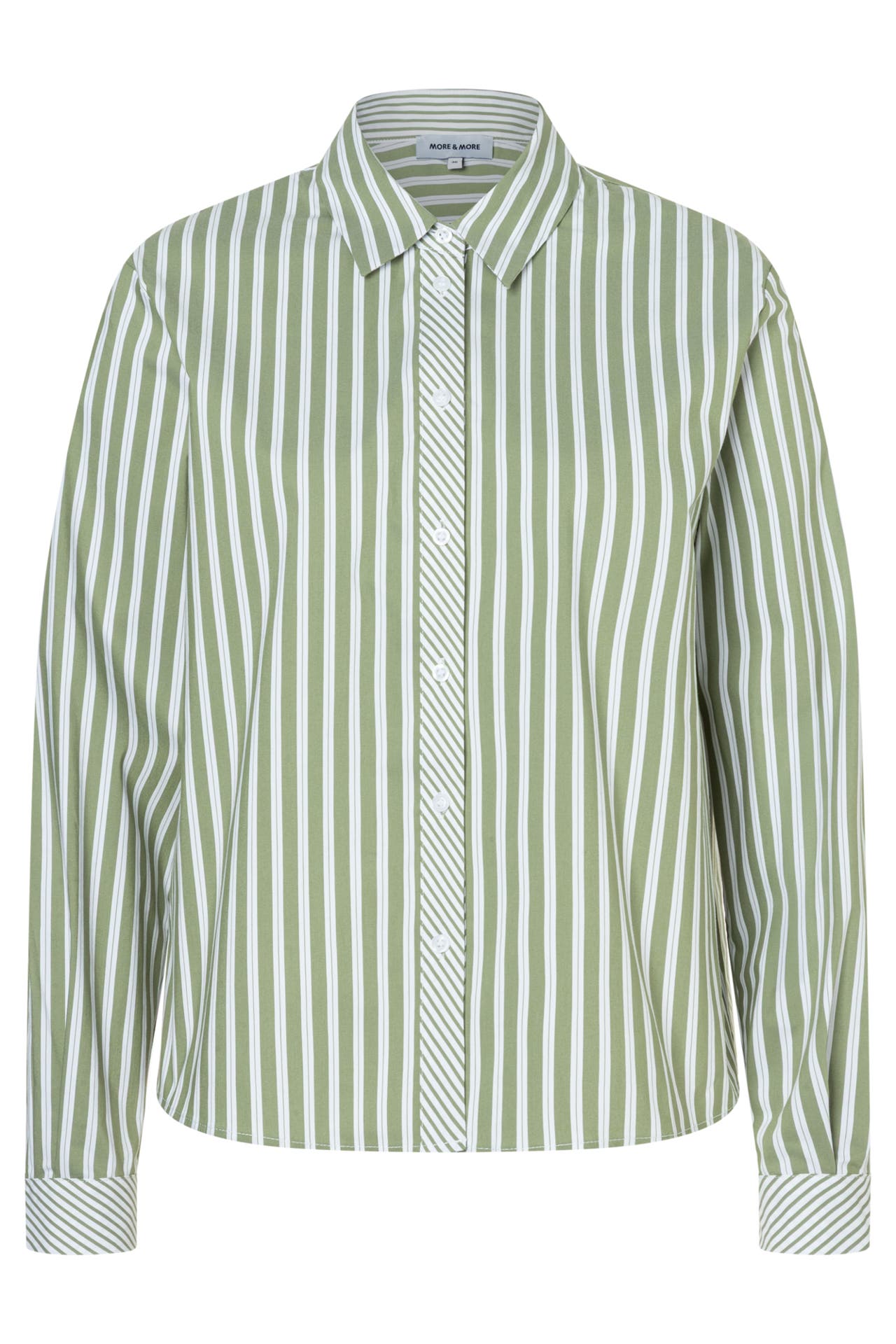 MORE & MORE Casual-Bluse green/white, Bild 1