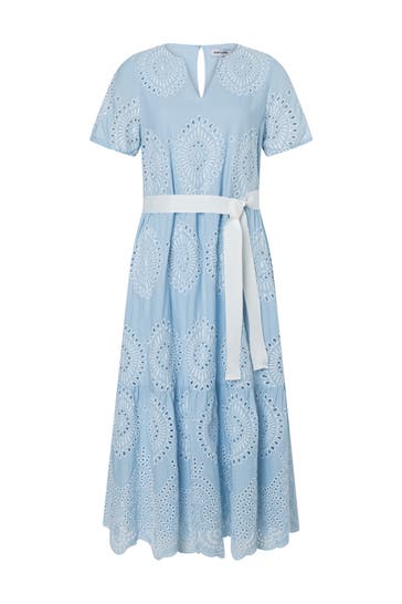 MORE & MORE Casual-Kleid colour contrast lace