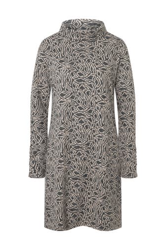 MORE & MORE Casual-Kleid jersey jacquard fancy pattern